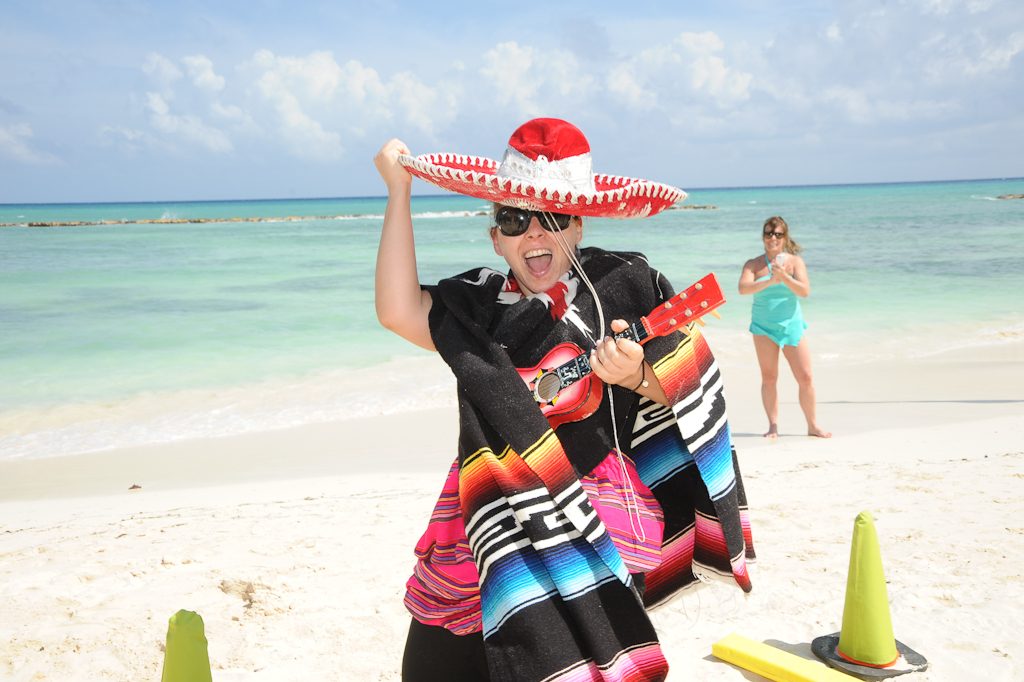 Incentive event beach activity Cancún Riviera Maya