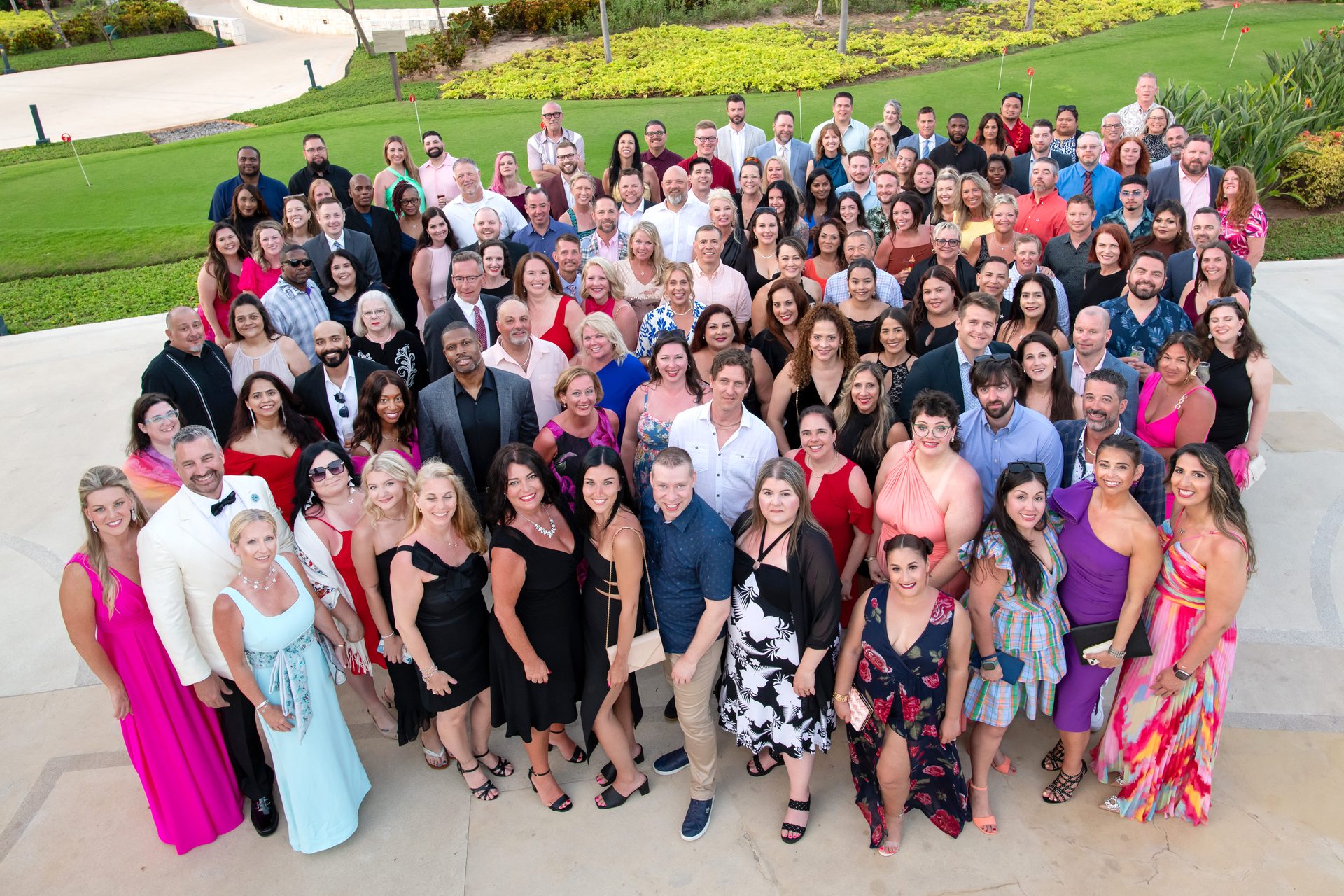 Incentive gala group photo Secrets Riviera Maya
