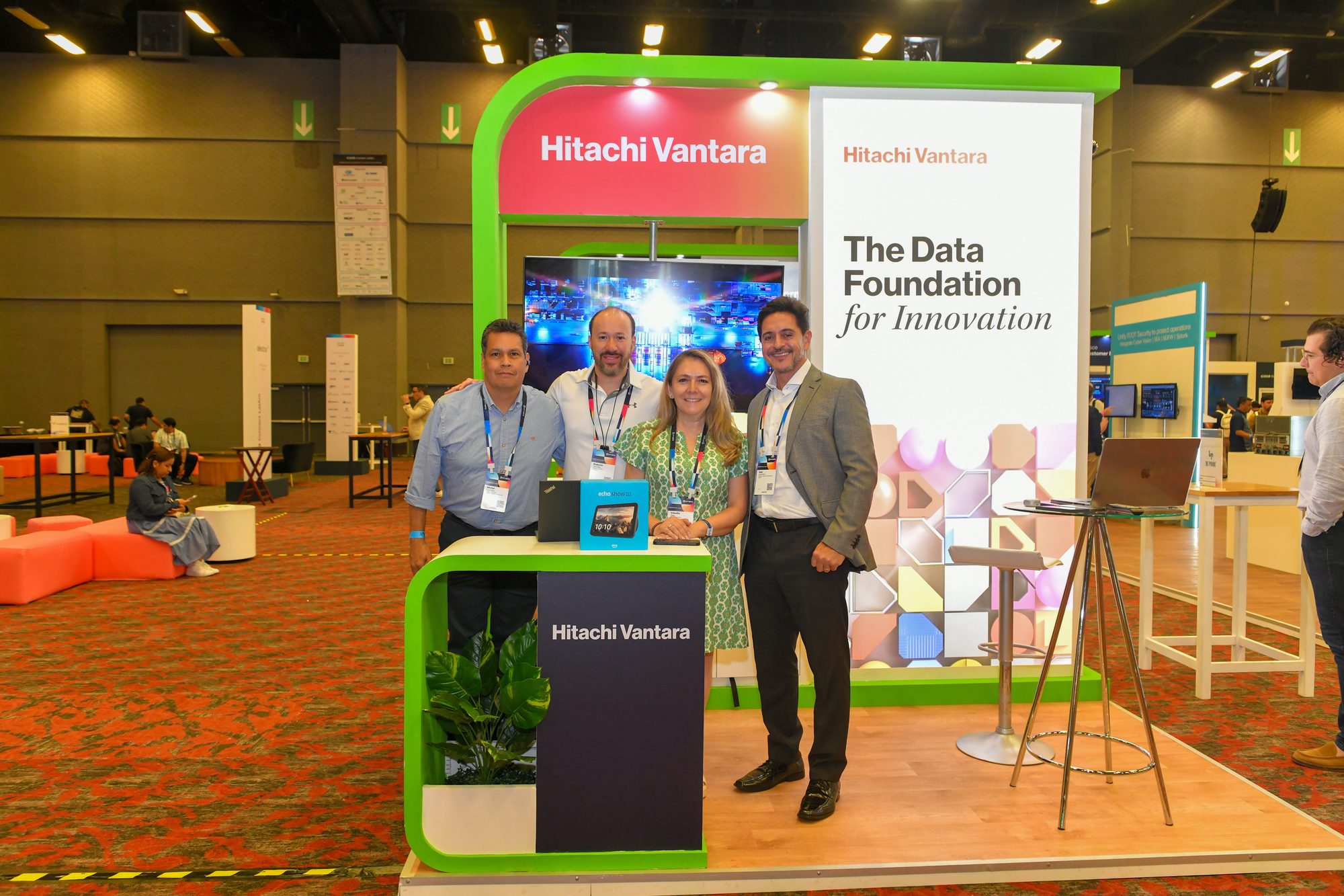Cisco Connect LatAm partner booth Hitachi Vantara auditorium